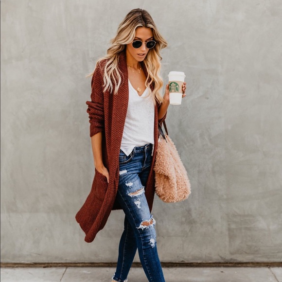 Vici Sweaters - Vici Pumpkin Spice cardigan